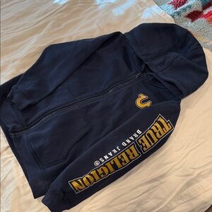 True Religion Dark Blue Zip-Up Hoodie boys 7